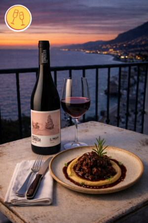 Pack14 - El Pinsapo 2022 y Ragout de Ciervo con puré de Castanas y perfume de Romero. Marida Málaga.