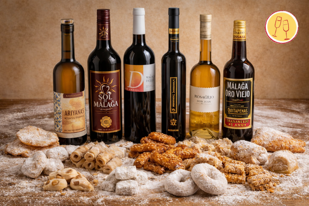 Postres malagueños tradicionales que maridan con vinos dulces